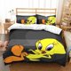 thumbnail image 1 of Tweety Bird Et Et Quilt Duvet Cover Set Super Queen Doona Cover3-Piece Bedding Set, 1 of 5