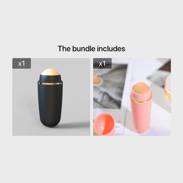 Rejuvenate Your Oily Skin with this Reusable Volcanic Oil-Absorbing Roller - Perfect for At-Home or Travel!