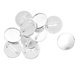 thumbnail image 2 of 10 piezas de broche de 25 mm haciendo bandejas de ajuste de bisel de cabujón en blanco para placa blanca, 2 of 5