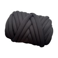 Bothyi - Hilo Tubular Jumbo Diy 1000G Hilo Grueso Para Cestas Manualidades Para Niños Craft Weave Black