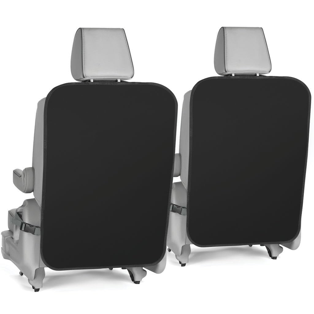 Xusx111 - Protector Del Asiento Trasero De Alfombras De Pateo De Coche, Conjunto De 2 Cubiertas Traseras De Asiento X-large Para Niños, Hechas Con Material Impermeable Grueso Para Proteger Completamen
