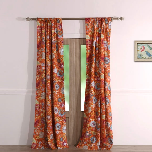 Paneles de cortina Greenland Home Astoria con forro semitransparente x2