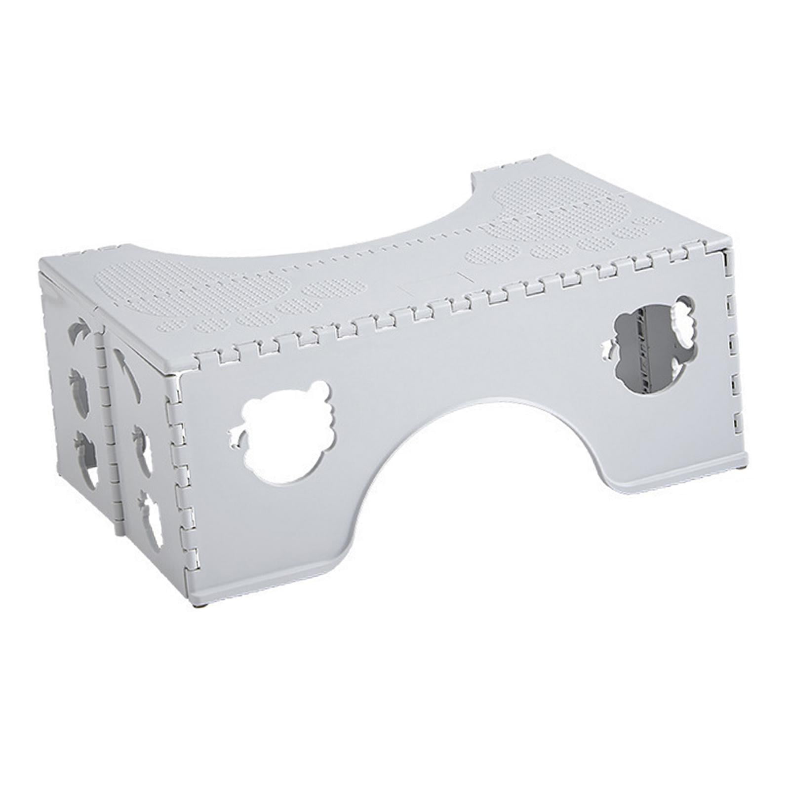 Bothyi - Taburete Plegable Para Asiento De Inodoro, Taburete Antideslizante En Cuclillas Para Viajes, Hogar, Baño, Gris Claro