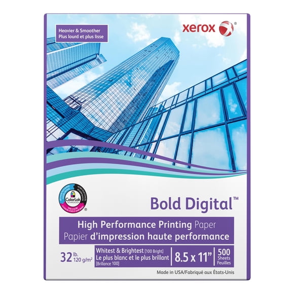 Papel Xerox Letter 120 gsm Blanco 500 Hojas