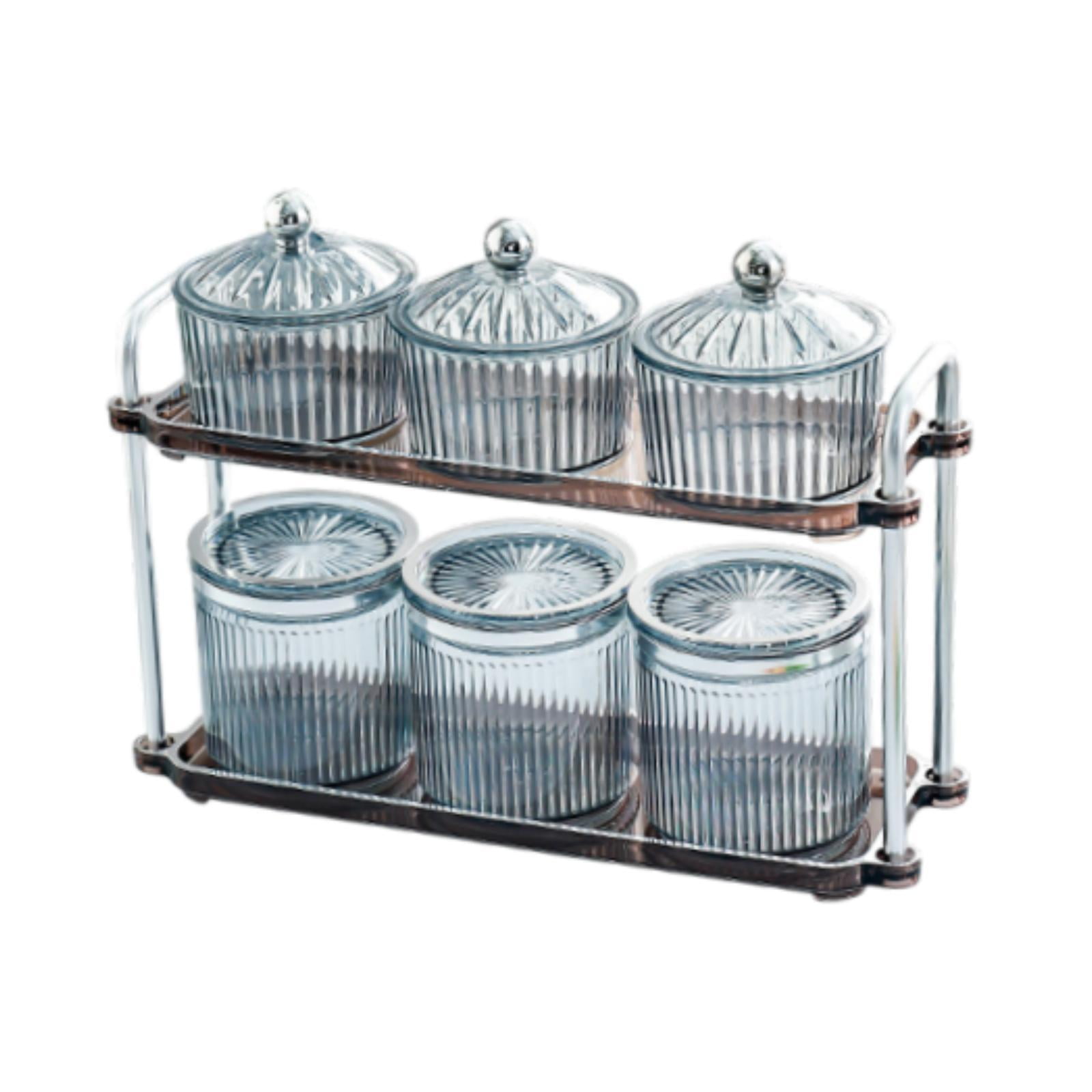 Bothyi - Bandeja De Aperitivos Dividida, Plato Transparente Para Servir Aperitivos, Galletas, Fiesta, Hogar