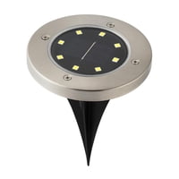 Megabritht - Estaca Solar Led Megabright Round Floor (Set 2 Unid) 4000K