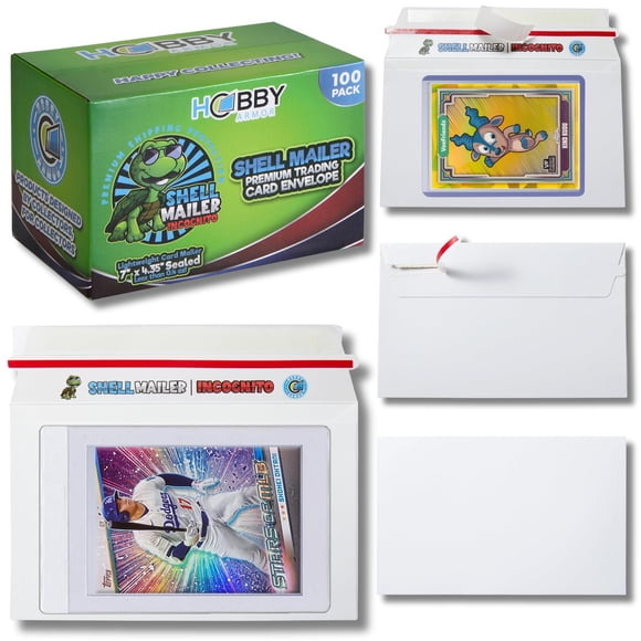 Cartero para tarjetas coleccionables Hobby Armor Shell, incógnito, paquete de 100