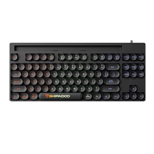 Bothyi - Teclado Mecánico Para Juegos Rainbow Retroiluminado Para Gamer Office Worker Desktop Black
