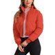thumbnail image 4 of INSPIRE CHIC Chaqueta Acolchada Recortada para Mujer de Invierno con Cuello Alto, Abrigo Bomber Acolchado con Cremallera y Botones, Talla XL Rojo, 4 of 6