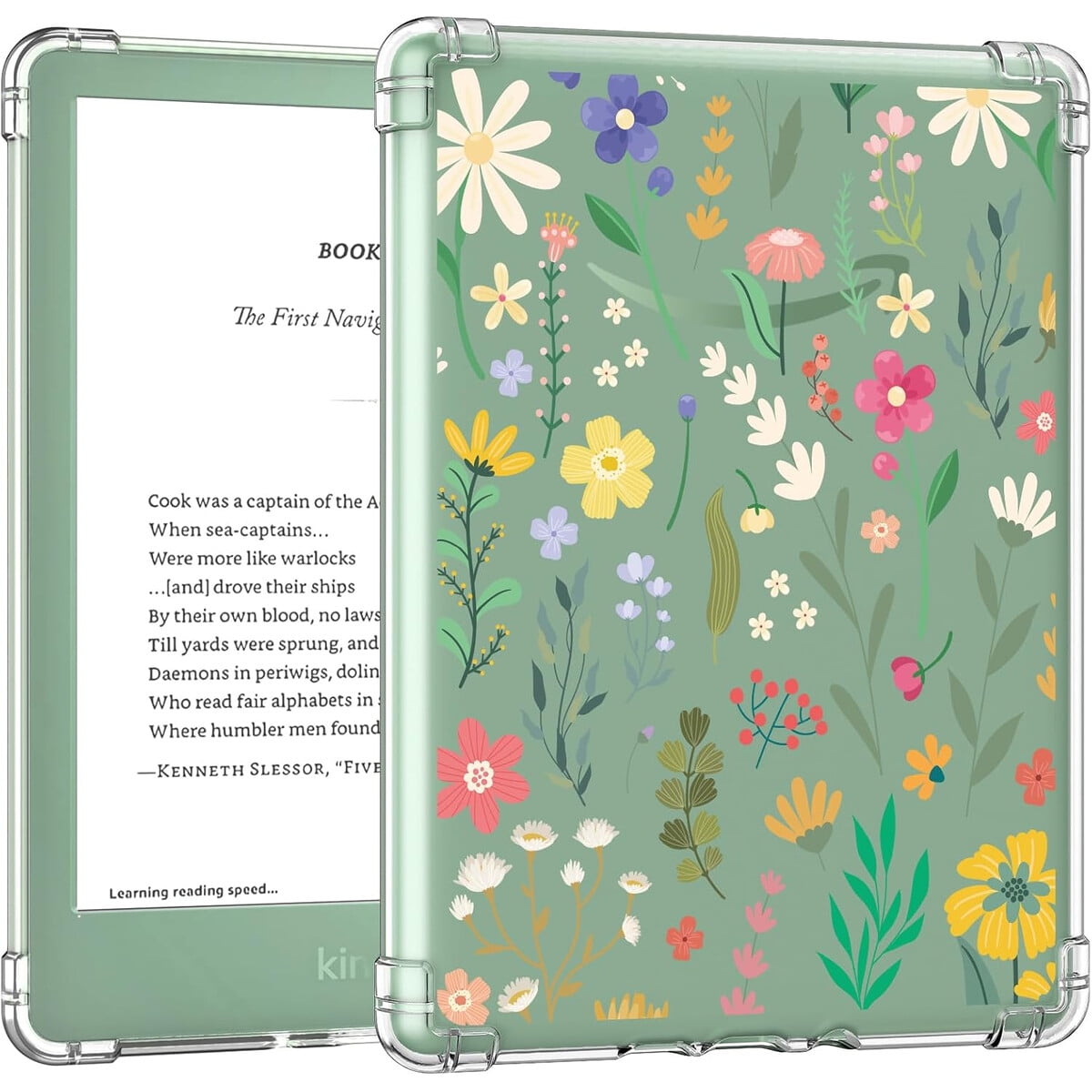 Funda Moko Kindle 11ª Generación 6 Pulgadas Tpu Flores