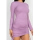 thumbnail image 2 of Vestido Ajustado de Manga Larga Acanalado con Cordón Ajustable, 2 of 5