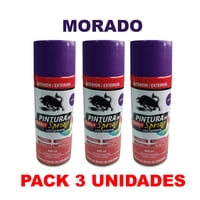 Toro Negro - Pintura En Spray Pack 3 Unidades Color Violeta / Morado