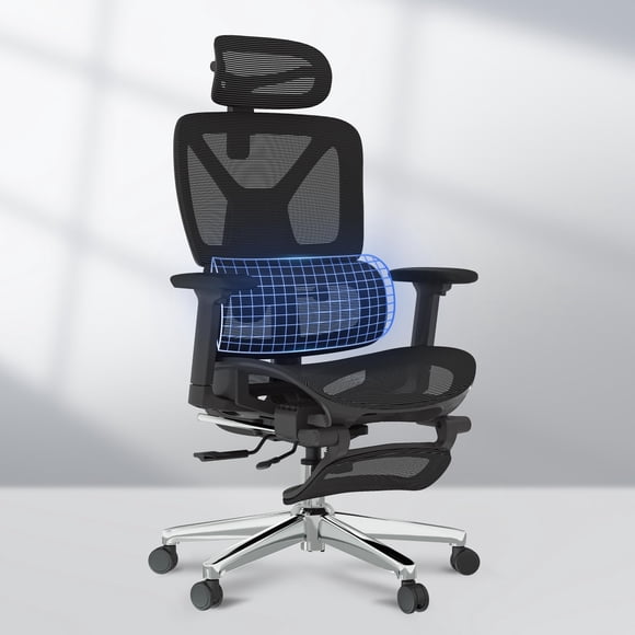 Silla de oficina FLEXISPOT ErgoX Premium ergonómica con reposapiés