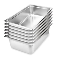 Prochef - Pack 6 Depositos Gastro Gn 1/1 X 150 Mm Acero Inox