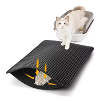 Genérico - Atrapa Arenas Alfombra Para Gatos - Para Salida Del Arenero Negro