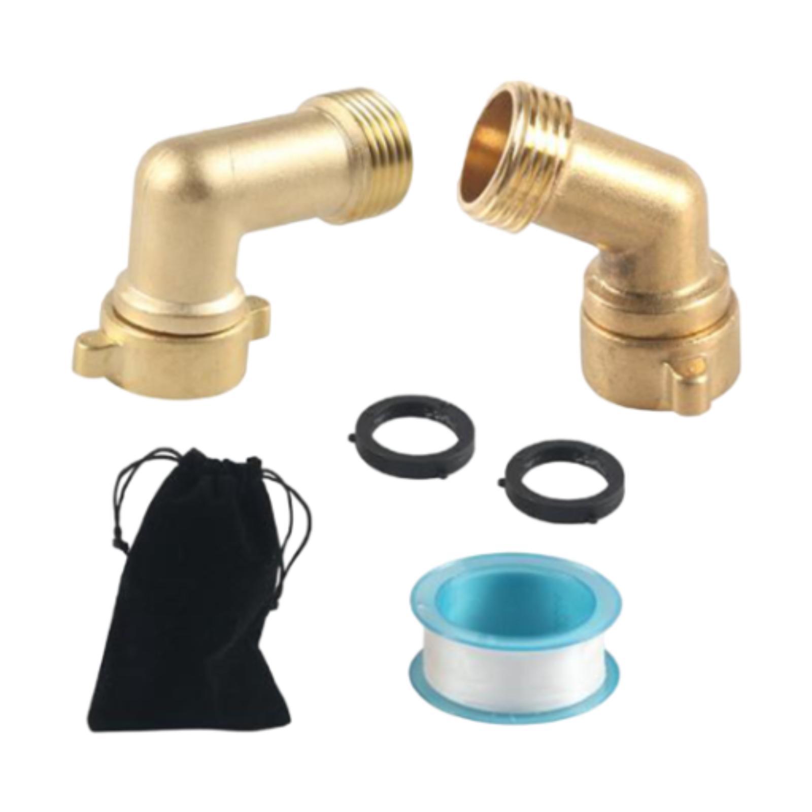 Magideal - Conector De Codo De Manguera De Jardín Codo De Manguera De Latón Accesorios Para Mangueras De Jardín Adaptador De Tubo De Manguera De Alto Rendimiento