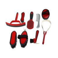 Magideal - 9X Kit De Aseo Para Caballos, Suministros Para Sala De Aparejos, Cuidado De Caballos, Aseo De Caballos Que Mudan, Cepillos De Aseo, Juego De Cepillos