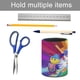 thumbnail image 5 of Ciudad Colorforms de Charlie-theme Cylinder Pen Holder Pencil Organizer with Flannel Lining PVC Leather Material Cardboard Base for study work 10*8CM, 5 of 6
