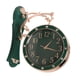 thumbnail image 1 of Reloj De Pared De Doble Cara Para Cumpleaños, Regalo, Sala De Estudio, Fiesta Al Aire Libre, Tranquilo, Verde, 1 of 5