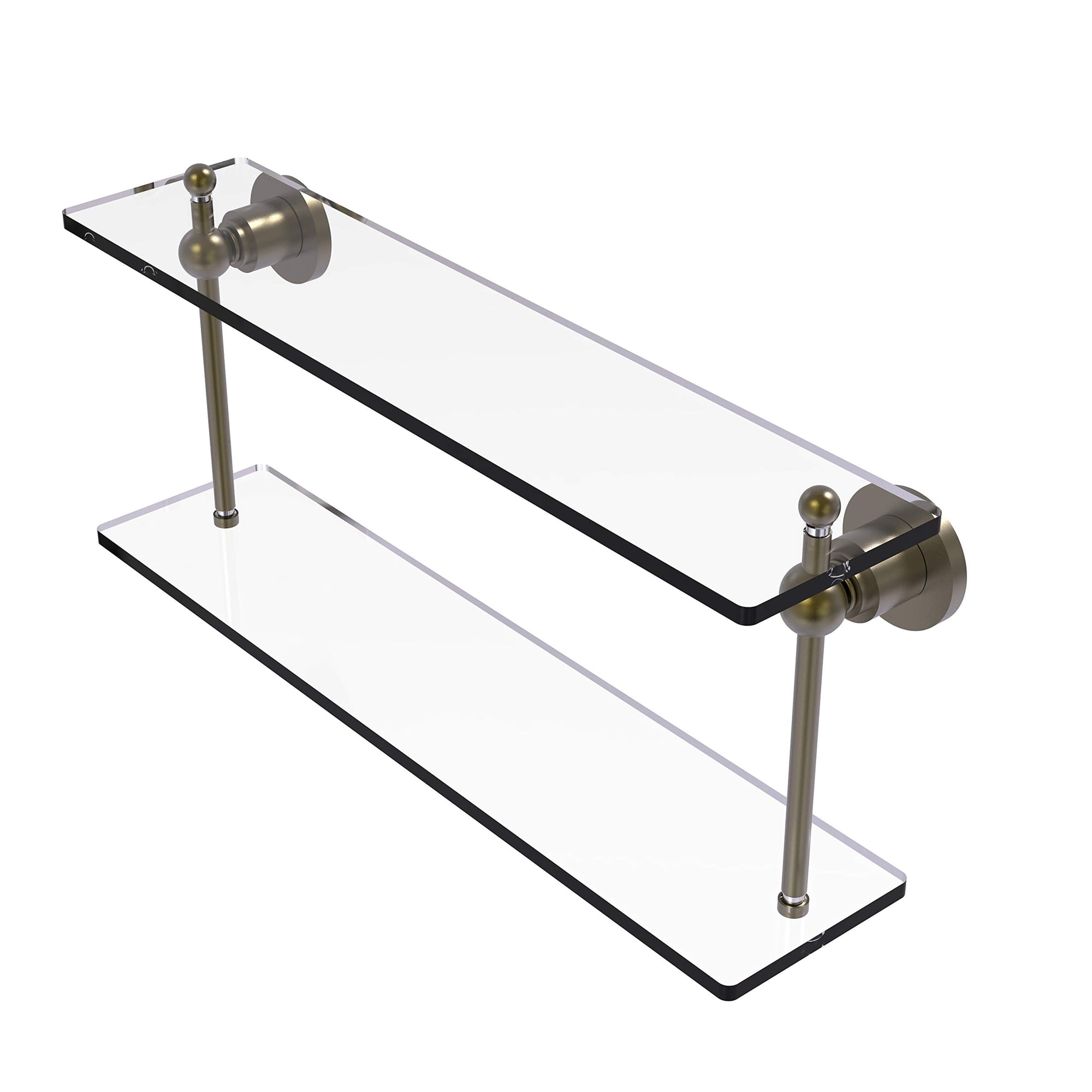 Estante De Vidrio Allied Brass Astor Place Collection, 2 Niveles, 22 Pulgadas