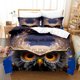 thumbnail image 2 of 2023 Anime owl Bedding Set Single Twin Full Queen King Size Bed Set Aldult Kid Bedroom Duvetcover Sets 3D Print Bed Sheet Set, 2 of 5