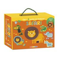 Mundicrom - Libro + 5 Puzles Con Textura Safari Agua