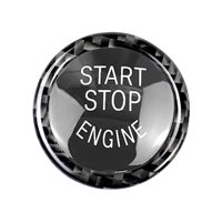 Magideal - Etiqueta Engomada De Cubierta Del Botón De Parada De Arranque Del Motor Para El Del Coche E90 E92 E93 Negro