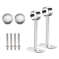 Magideal - Colgador De Armario De Material Acero Inoxidable, Soporte De Tubo De 25 Diámetro, Palanca De Barra De Armario, Barra De Ropa, Barra De Riel Colgante, , 25 Cm 25 Cm De Altura