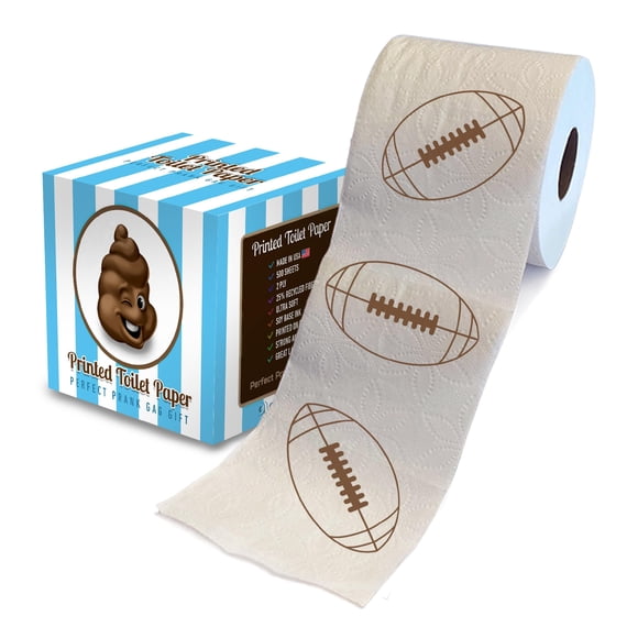 Papel Higiénico Impreso con Motivo de Fútbol – 500 Hojas – Nuevo