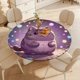 thumbnail image 4 of Pusheen-theme Fitted Round Tablecloths Elastic Edged Table Covers Waterproof Table Cloth for Kitchen Holiday Party Tables Decor 120cm, 4 of 6