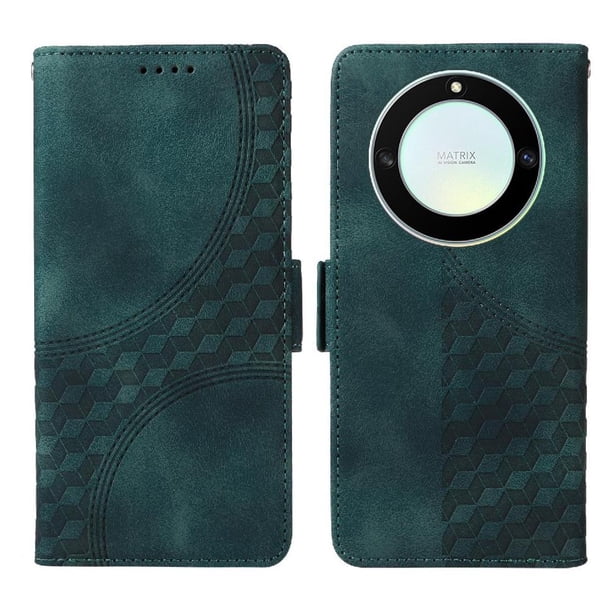 Carcasa FOXDOCK Honor X9A 5G de cuero PU, diseño acolchado clásico, protección contra caídas y rayones