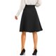 thumbnail image 3 of Falda Midi Plisada INSPIRE CHIC para Mujer con Botones Decorativos de Cintura Alta Casual Oficina Faldas de Vuelo L Negro, 3 of 6