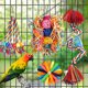 thumbnail image 3 of Juguetes para pájaros con cuerda y campana coloridos para masticar, 3 of 3