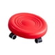 thumbnail image 5 of Taburete Con Ruedas De Baja Altura, Asiento Bajo Con Ruedas Para Casa, Oficina, Dormitorio, Color Rojo, 5 of 5
