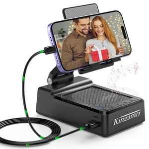 Soporte Para Teléfono Con Altavoz Bluetooth 4 En 1 Kingamei Con Banco De Energía