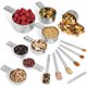 thumbnail image 3 of Juego de tazas y cucharas medidoras Hudson Essentials de acero inoxidable, 3 of 9