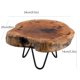 thumbnail image 5 of Tronco de madera TJ Global Natural Edge con patas en forma de horquilla, 5 of 9