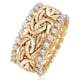 thumbnail image 1 of 1pc Vintage Golden Braided Rhinestone Ring For Men, 1 of 2