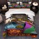 thumbnail image 1 of 3pcs The Ashes of Rage Pointed Ears Wound Flame Belt Bracelet Pattern Bedding Set Duvet Cover and Pillowcase, 1 of 5
