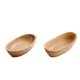 thumbnail image 3 of Ensaladera De Madera, Cuenco Ondulado Para Servir, Cuenco Para Mezclar Para Postre Y Fruta, 2 Uds., 3 of 5