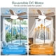 thumbnail image 4 of Luz con ventilador WZZIW 81 cm regulable 3000‑6500 K con control remoto, 4 of 9