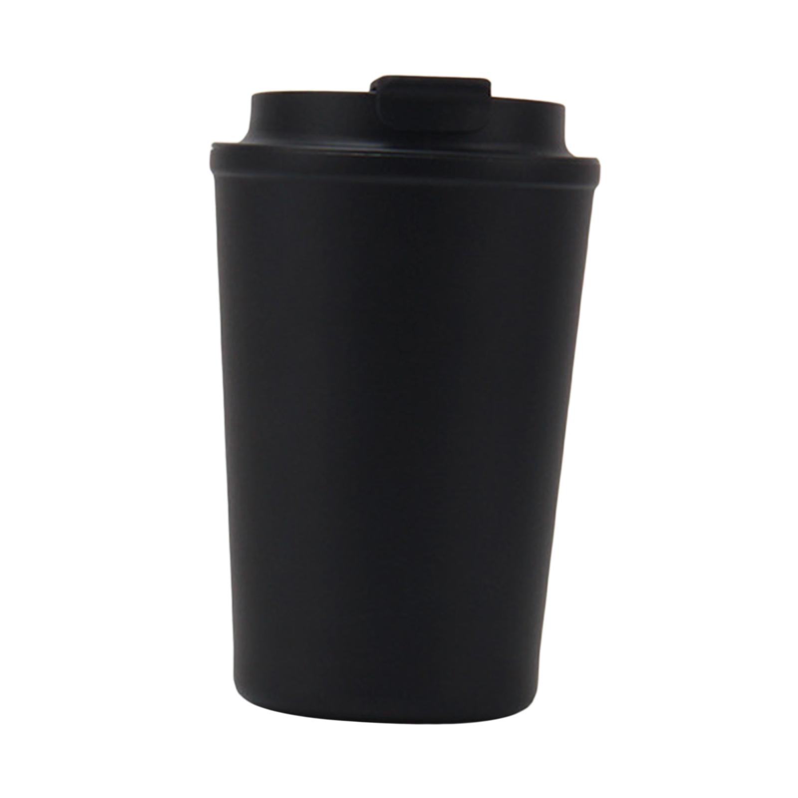 Bothyi - Taza De Café De Viaje Botella De Agua De Acero Inoxidable Botella Térmica Vaso De Café Negro