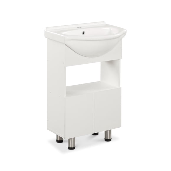 Vanitorio Cannes Melamina 2 Puertas Blanco