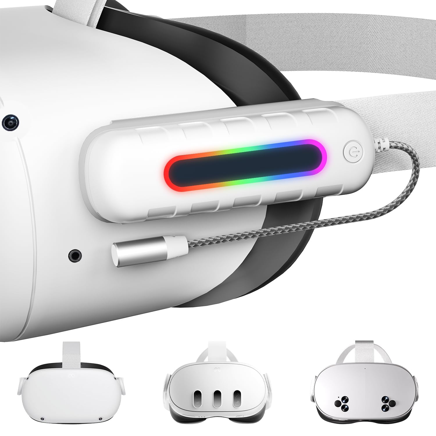 Paquete De Baterías Saqico Para Oculus Quest 2/3/3s 5000 Mah