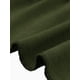 thumbnail image 5 of Blusas con Volantes y Mangas Cortas con Botones en el Cuello en V para Mujer de Talla Grande de Agnes Orinda, Talla 1X, Verde Militar, 5 of 6