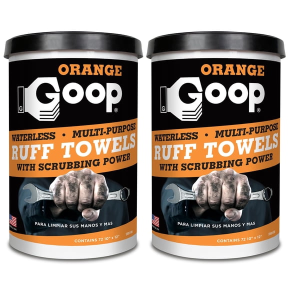 Toallitas limpiadoras GOOP, color naranja, resistentes, 72 x 2