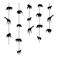 Rienda Libre Graphics - Decomural Monkey Giraffe Nursery Ws-44165