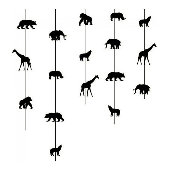 Decomural Monkey Giraffe Nursery WS-44165