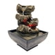 thumbnail image 1 of Fuente De Agua De Escritorio Cascada Resina Artesanía Agua Corriente Para Decoración De Jardín Estilo B, 1 of 3