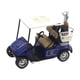 thumbnail image 1 of Modelo de carrito de golf, mini carrito de golf, juguete en miniatura, carrito de golf de mesa, decoración para casa de muñecas, accesorios para niños Azul, 1 of 5